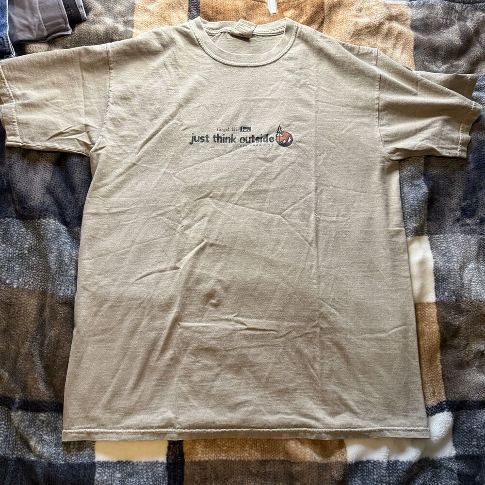 Vtg Forget The Box Think Outside Tee Size Large